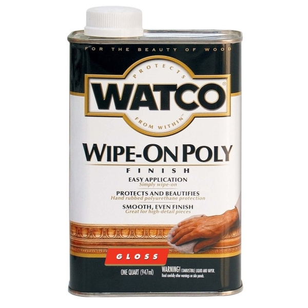 Полироль для мебели WATCO Wipe-On Poly, алкид-уретановый, глянцевый, полироль для дерева (мебели, шкафов, #1