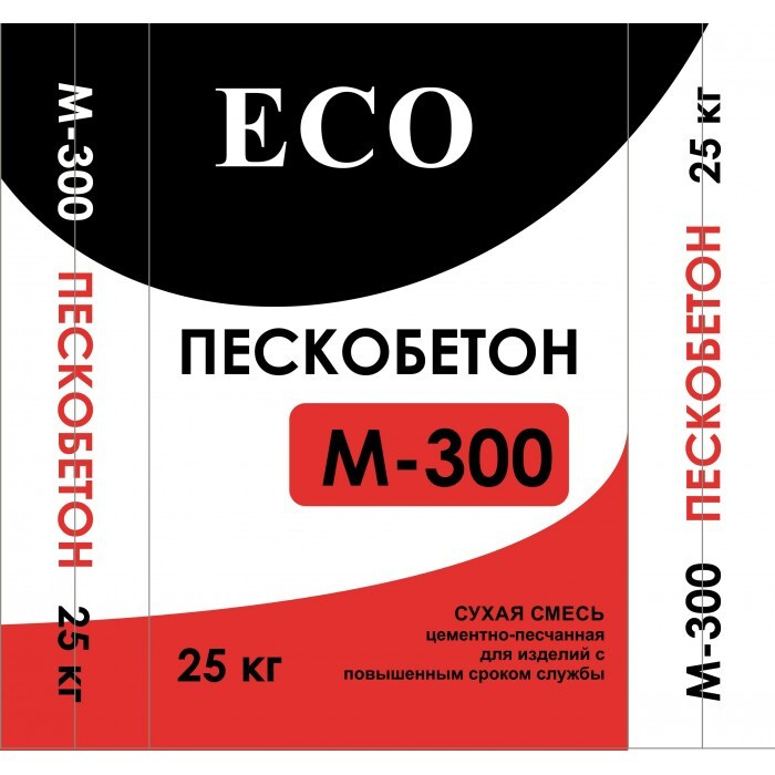 Смесь М-300 пескобетон ЭКО, 25кг #1