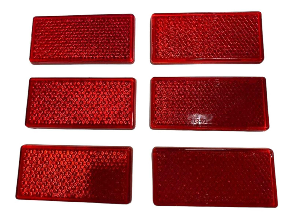 Катафот универсальный красный 90*40 мм комплект 6 шт купить по