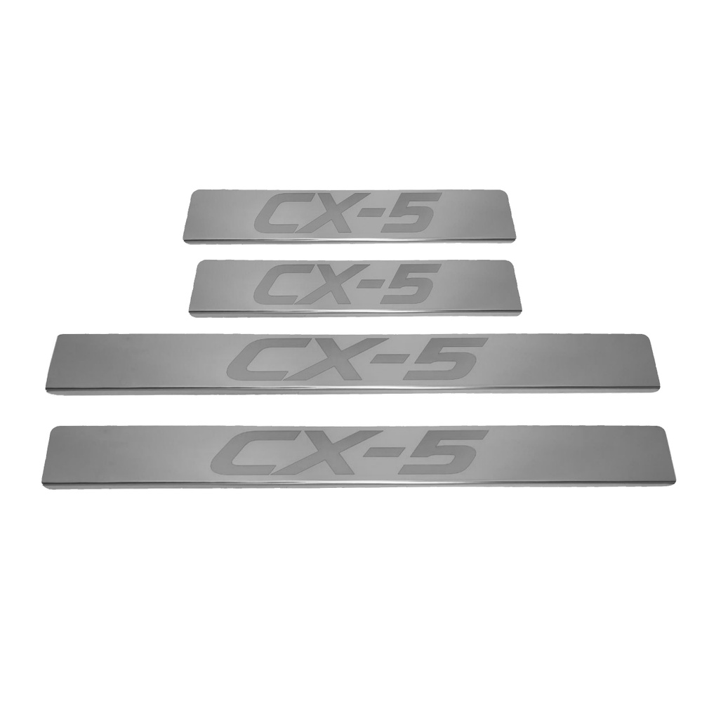 Накладки на пороги Мазда, Mazda СХ-5 до 17 (буквы СХ-5) комплект 4 шт ...