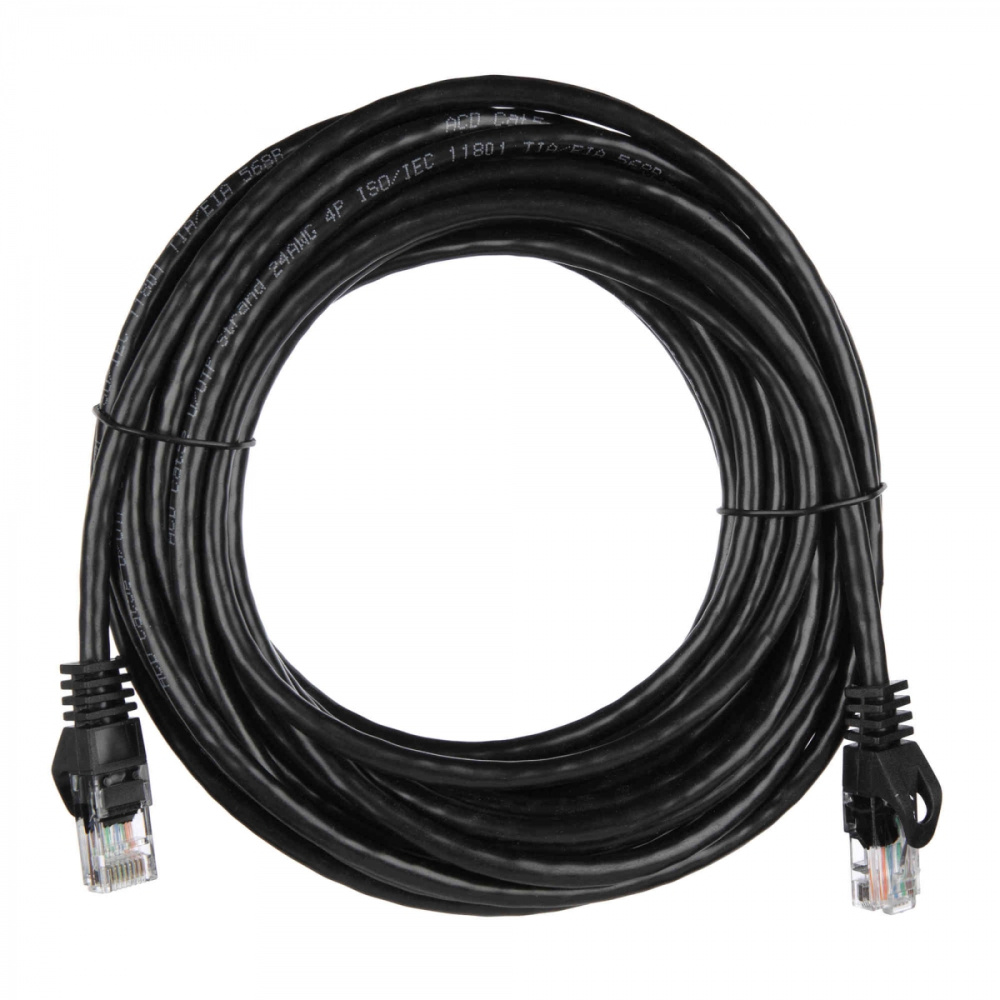 Патч-корд ACD-LPU5C-75B (ACD-LPU5C-75B) Cat5e UTP 24AWG 4Pair, 7/0.18мм CU Черный, 7.5м (741821)  #1