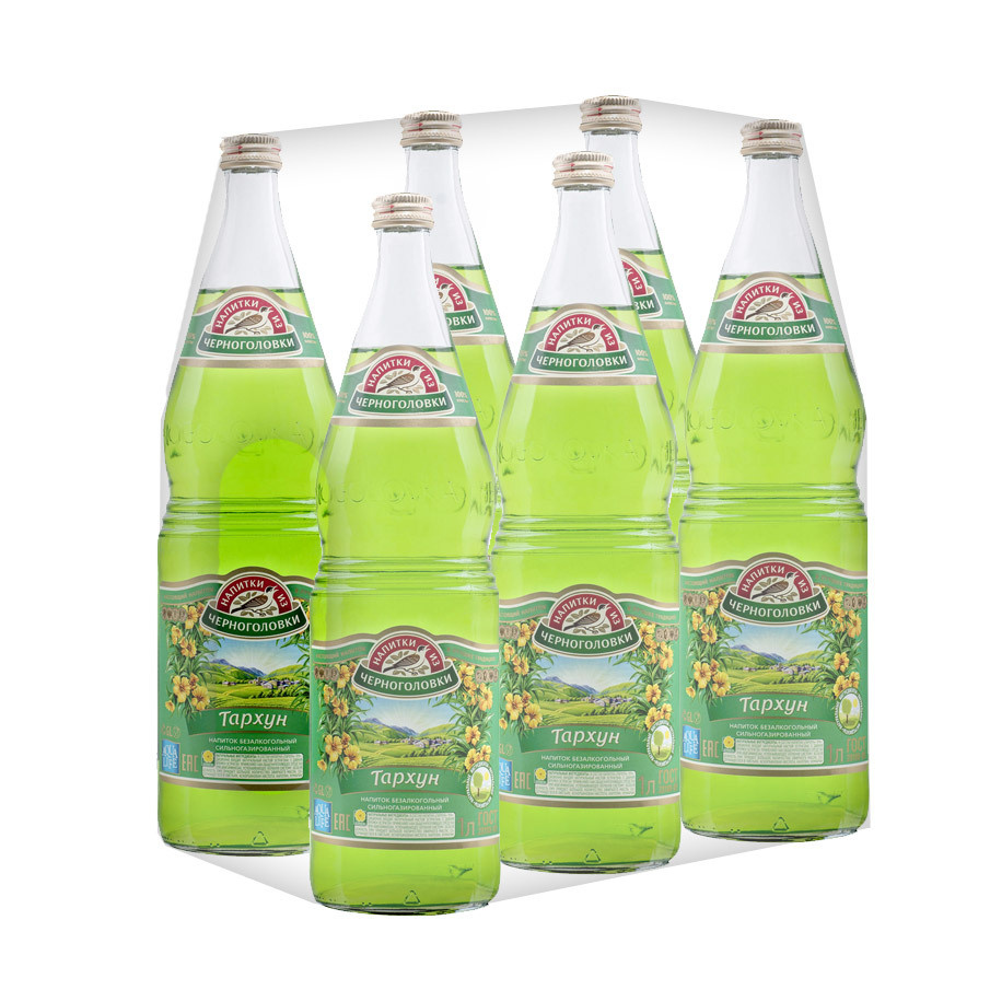 Тархун из Черноголовки напиток газированный 1л стекло (6 шт.) - купить ...