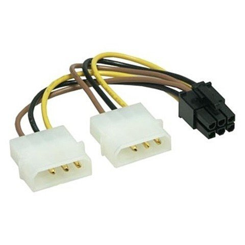 Кабель питания PCI-e 6pin на 6(8)pin, 50 см