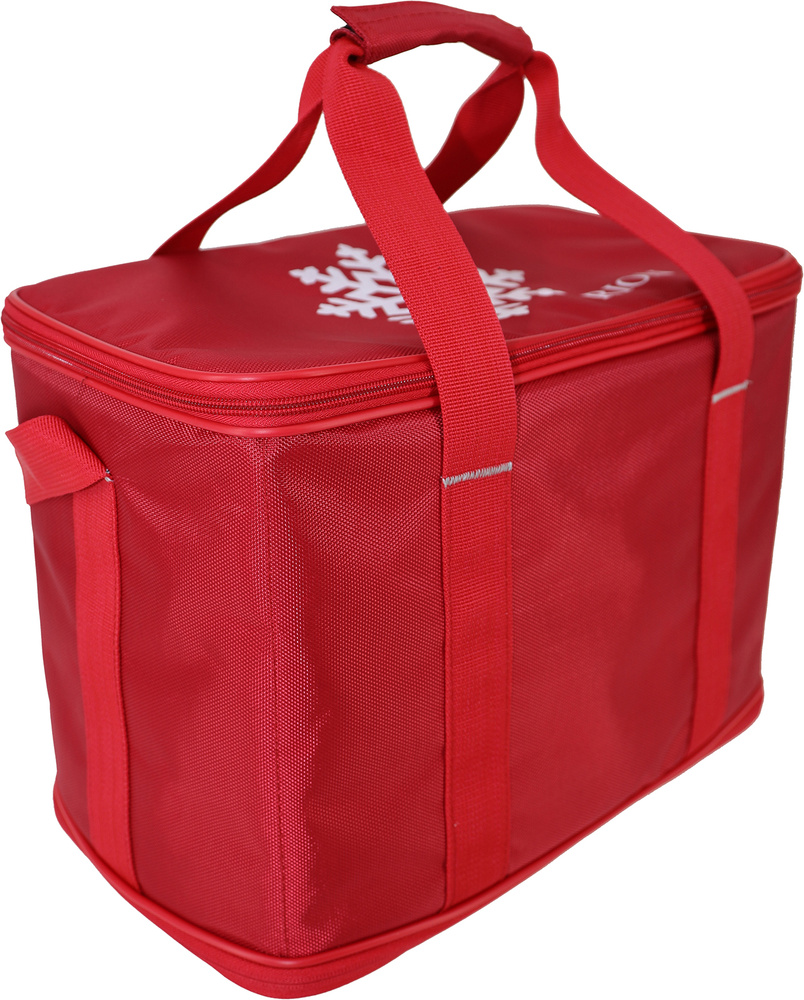 Термосумка холодильник / изотермическая сумка Рион+ (RION+), до 24 часов, 30 литров, красная  #1