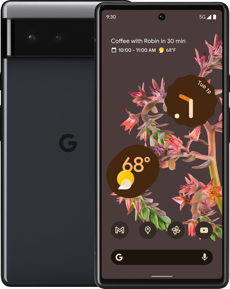 Смартфон Google Pixel 6 128 ГБ 8 ГБ Черный 6.4 OLED/AMOLED GB7N6