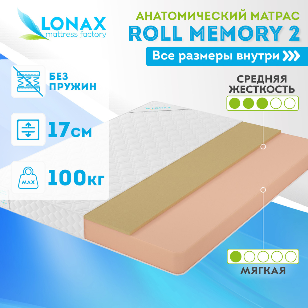 Матрас lonax roll memory 2