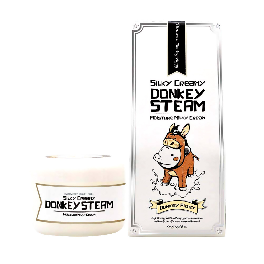 Elizavecca Увлажняющий крем Silky Creamy Donkey Steam Moisture Milky Cream, 100 мл #1