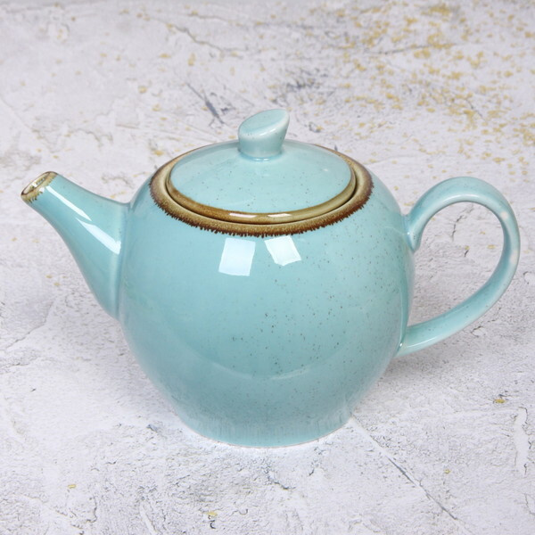 Чайник заварочный керамический 1200мл "Tiffany Blue" 23х14х14см ...