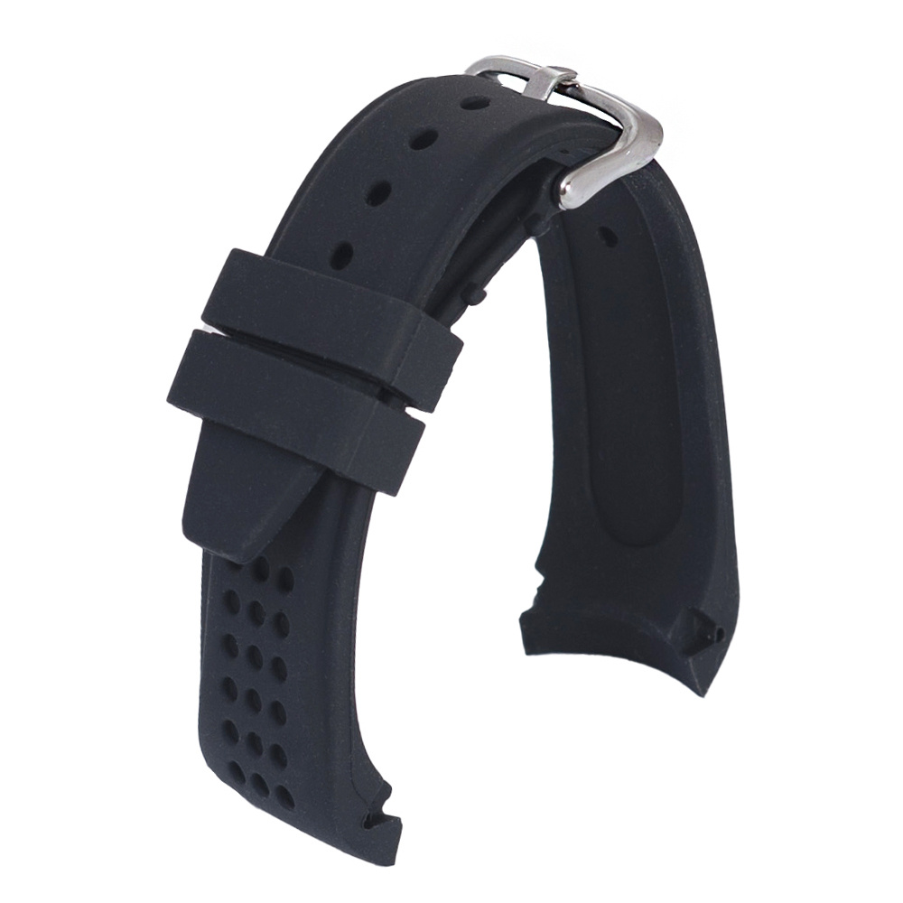 Ремешок для часов силиконовый 22мм черный - купить с доставкой по ...