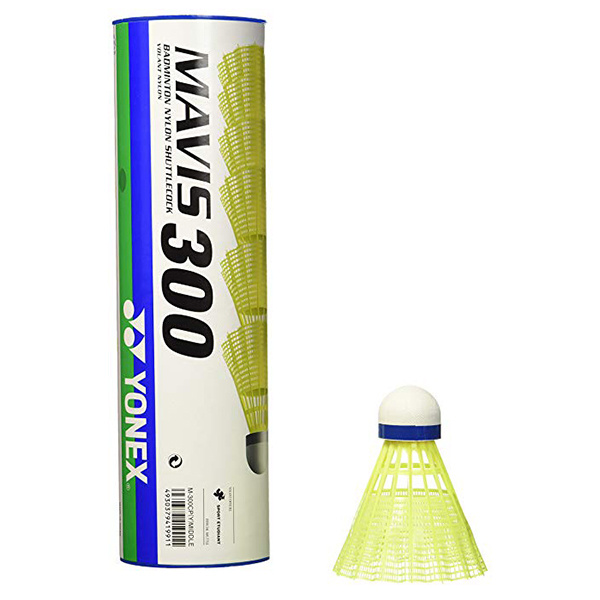 Воланы для бадминтона Yonex Mavis 300 x6, Yellow, Средний #1