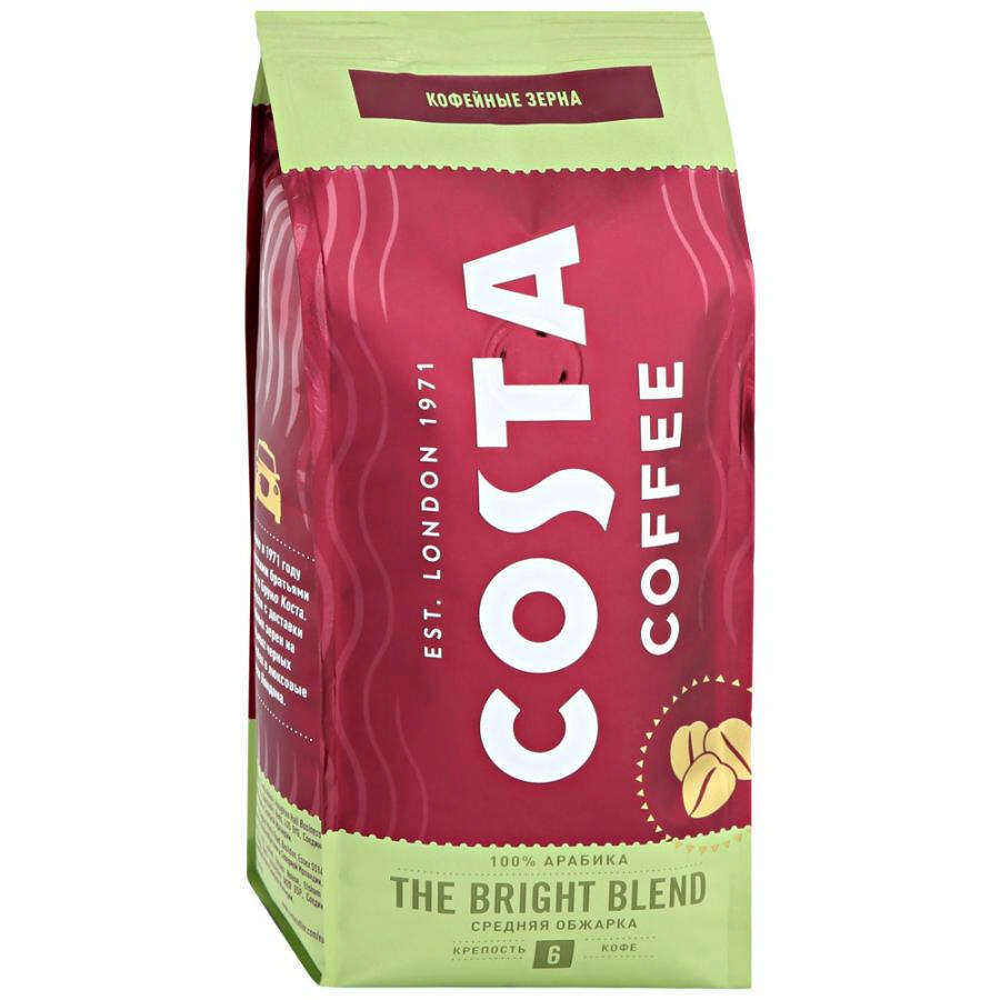 Кофе в зернах Costa Coffee Bright Blend, средняя обжарка 200 г - купить ...