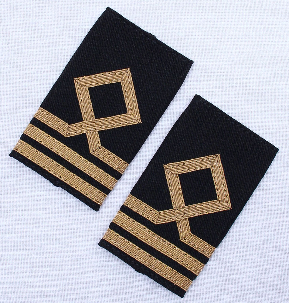 Фальш Погоны Морского Флота России 3 категория Чёрные - купить с ...