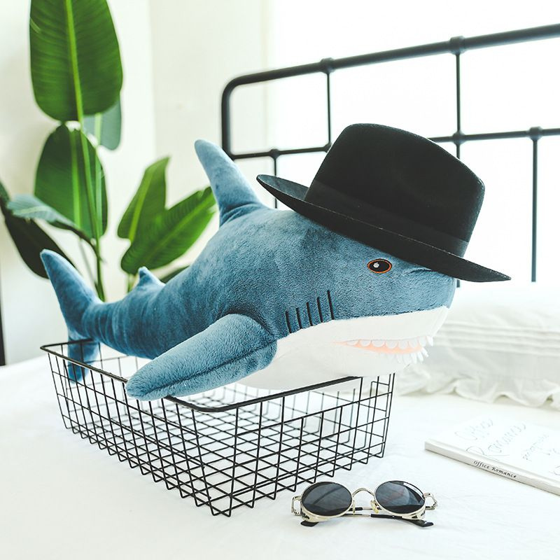 Мягкая игрушка Акула синяя 35 см #1