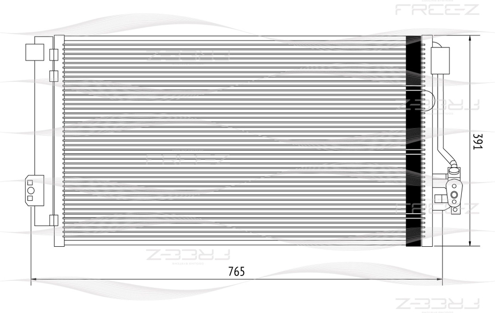 Радиатор кондиционера - FREE-Z арт. KC0253 - купить по выгодной цене в ...
