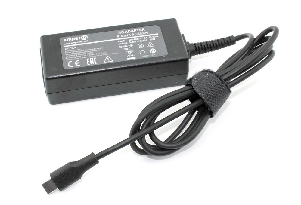 Блок питания (сетевой адаптер) Amperin AI-HP45C для ноутбуков HP 15V 3A ...
