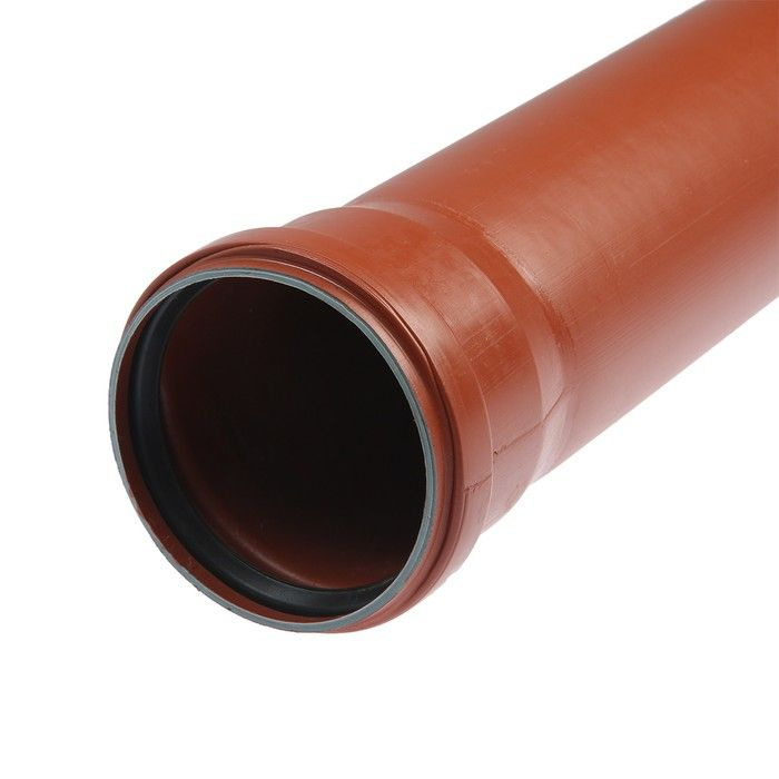 Труба канализационная FLEXTRON, наружная, d-110 мм, толщина 3.2 мм, 1500 мм  #1