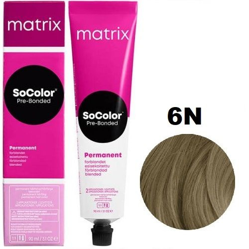 Matrix SoColor крем краска для волос 6N темный блондин 90мл - купить с ...