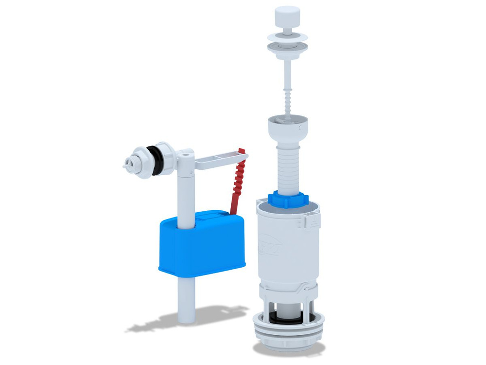 Набор для бачка унитаза АНИ пласт WC4050 с боковой подводкой 1/2" белая ...