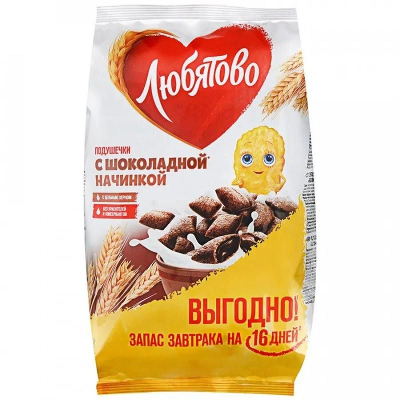 Подушечки Любятово с шоколадной начинкой 500 г - купить с доставкой по ...