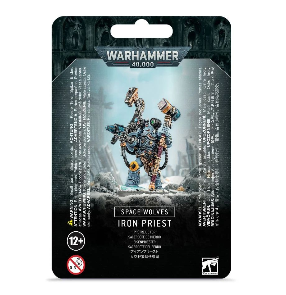 Набор миниатюр для настольной игры Warhammer 40000 - Space Wolves Iron  Priest