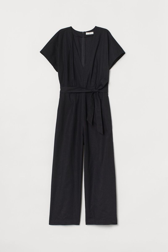 Комбинезон женский H&M, цвет: черный. 871992. Размер 34 (50/52 ...