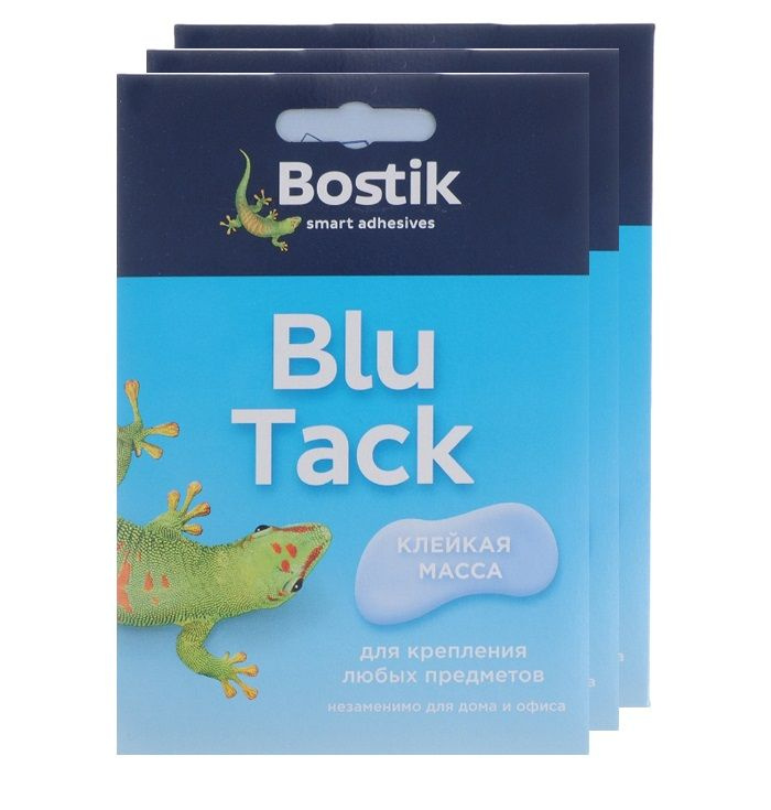 Клейкая масса BOSTIK "Blu Tack", 3 шт х 0,045 кг #1