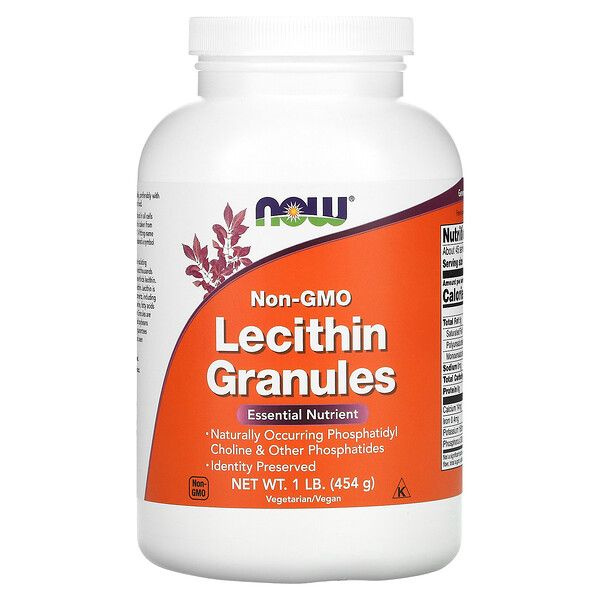 Лецитин Гранулы NOW Lecithin Granules,454g купить на OZON по низкой ...
