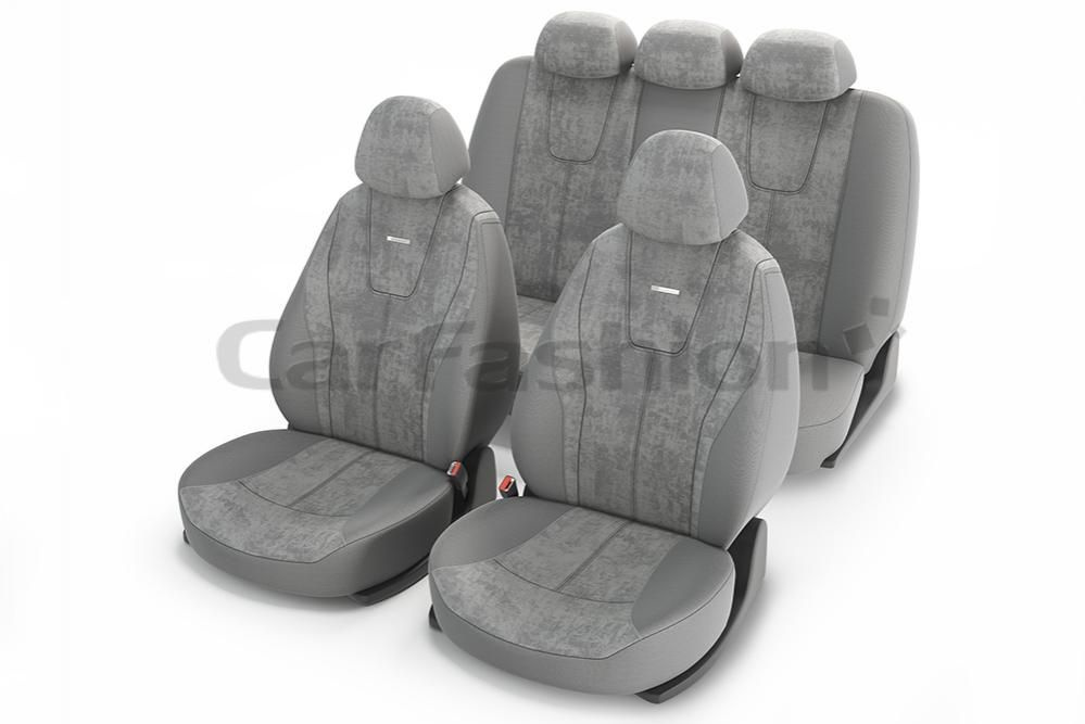 Чехлы на сиденья CarFashion Record, светло-серые - купить с доставкой ...