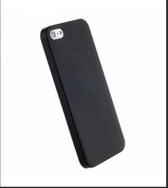 Силиконовый чехол накладка на телефон IPHONE 5 черный, защитный ...