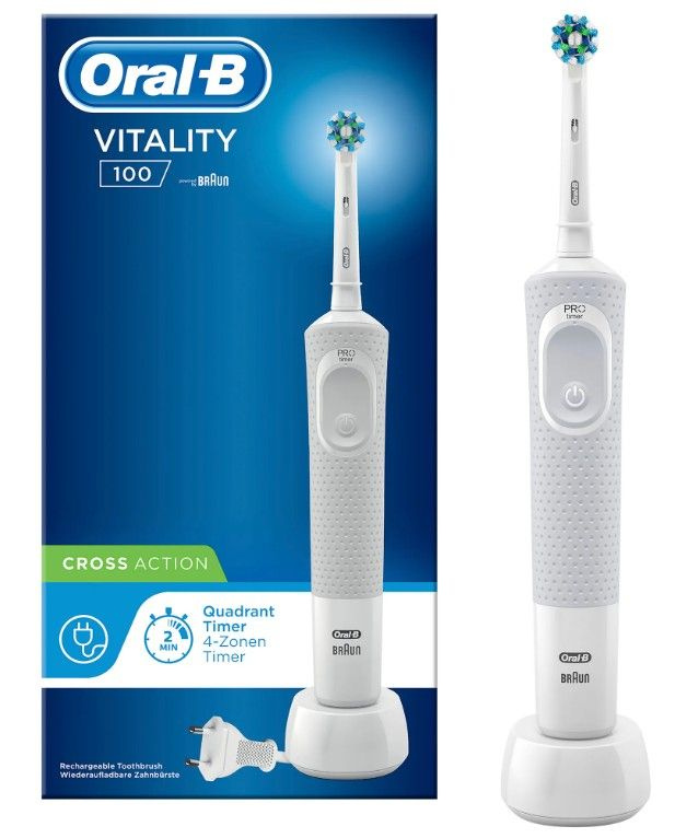 Oral-B Электрическая зубная щетка Vitality D100, белый #1