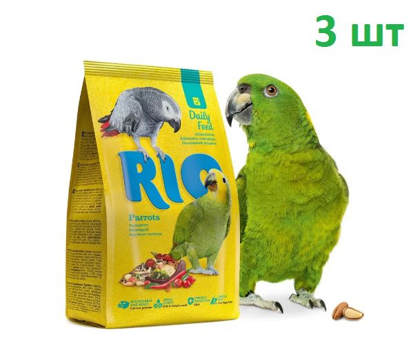 RIO Корм для крупных попугаев, 500 г 3 шт #1