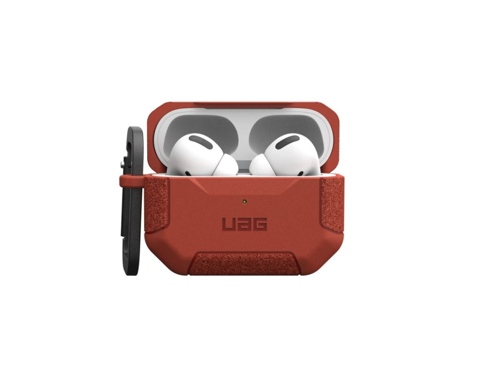 Чехол Urban Armor Gear (UAG) Scout Series Case для AirPods Pro/Pro 2, цвет Коричнево-красный (Rust)  #1