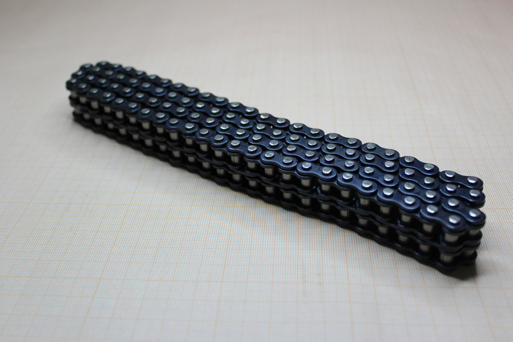 Цепь приводная КПП, 2-х рядная, нового образца, 98 звеньев Шаг цепи: 9. ...