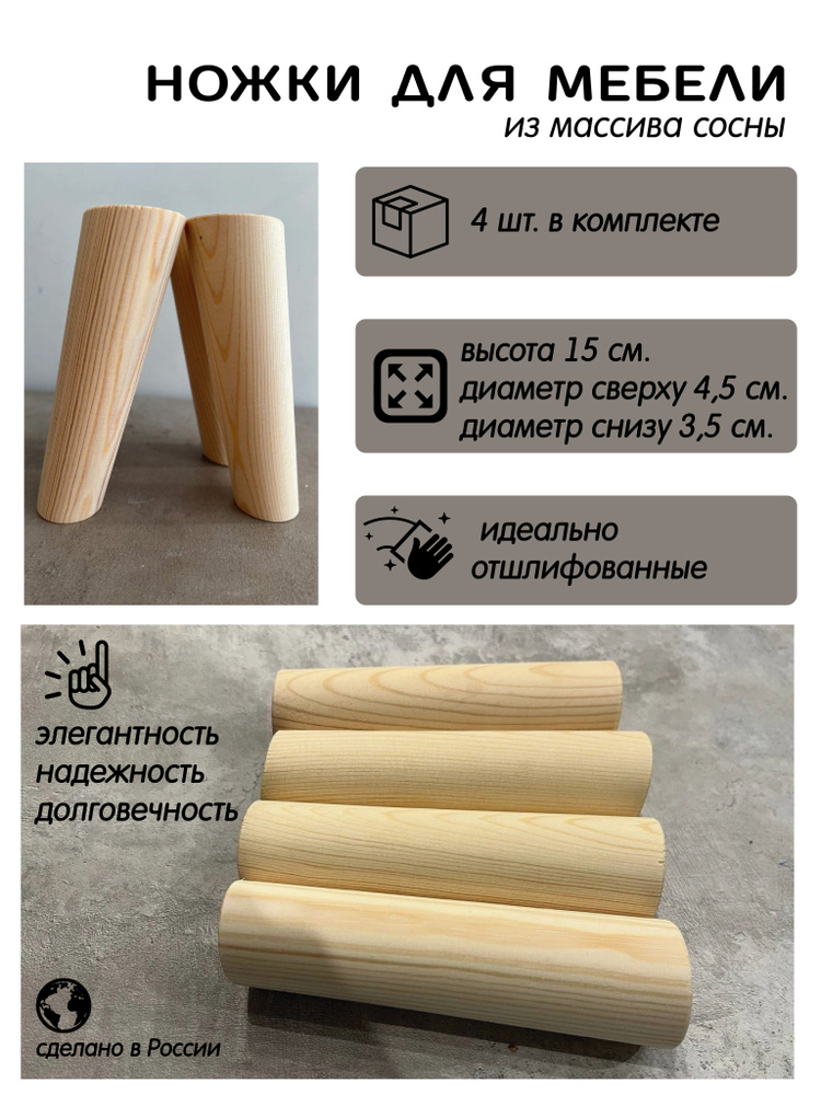 Ножки для мебели стола подстолье деревянные - купить с доставкой по ...