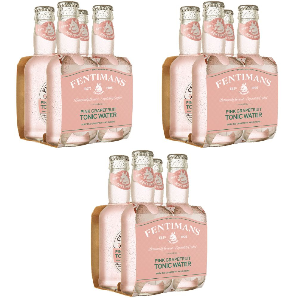 Напиток тоник Fentimans Pink Grapefruit Tonic / Фентиманс Розовый  грейпфрут, 200 мл х 12 шт - купить с доставкой по выгодным ценам в  интернет-магазине OZON (876114582)