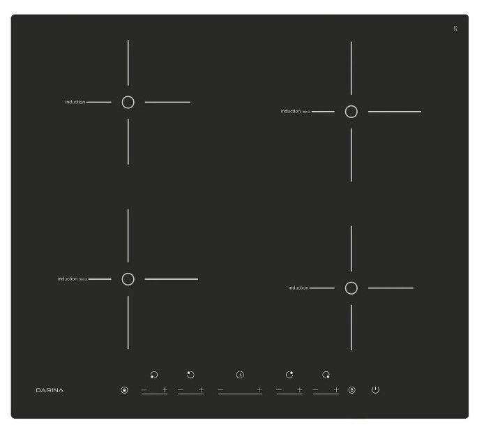 Варочная панель индукционная Darina PL EI305 B, черный #1
