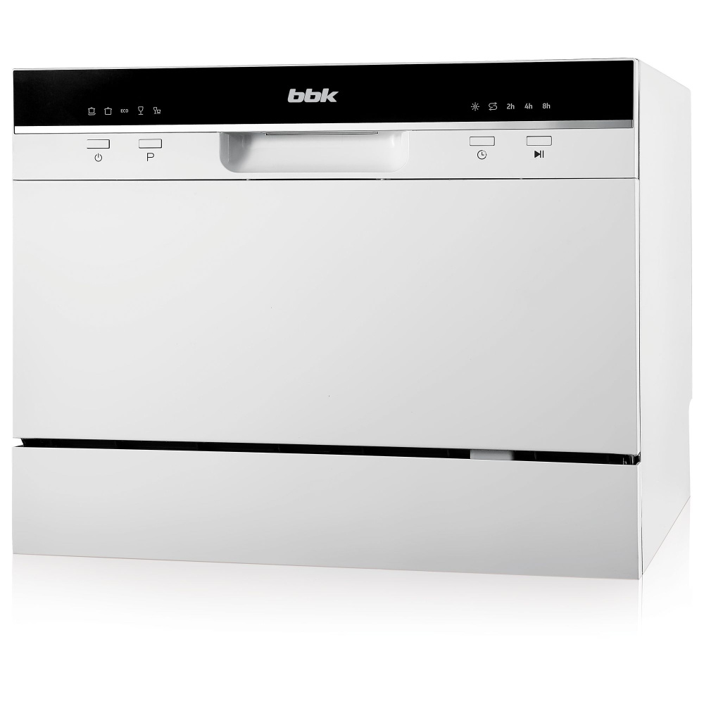 Посудомоечная машина BBK 55-DW011 белый / компактная / 5 программ мойки / на 6 комплектов посуды / расход #1