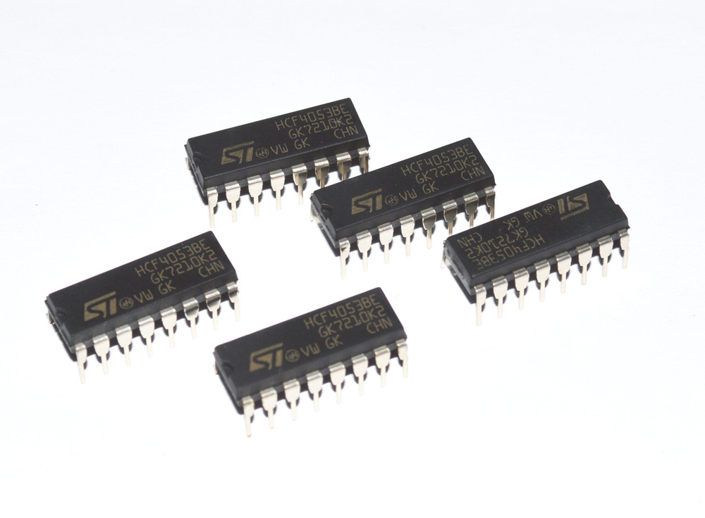 Микросхемы HCF4053BE, DIP16, 5 штук - купить с доставкой по выгодным ...