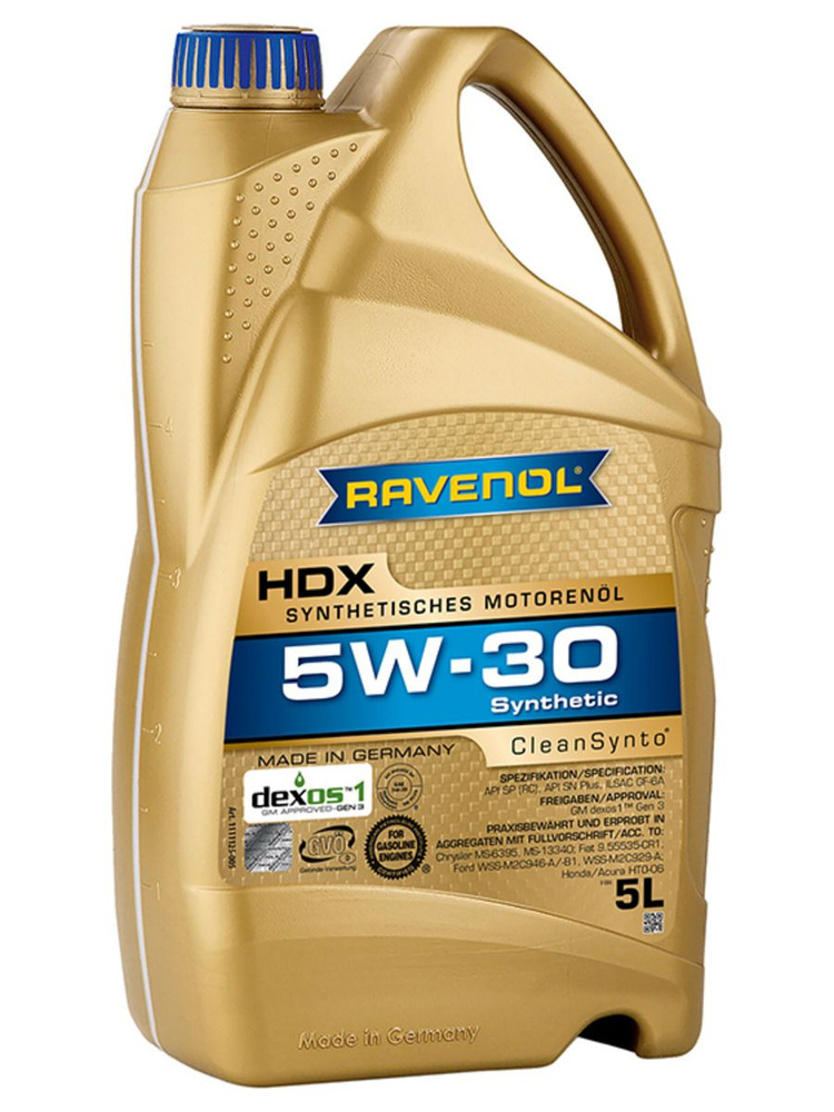 RAVENOL HDX 5W-30 Масло моторное, Синтетическое, 5 л #1