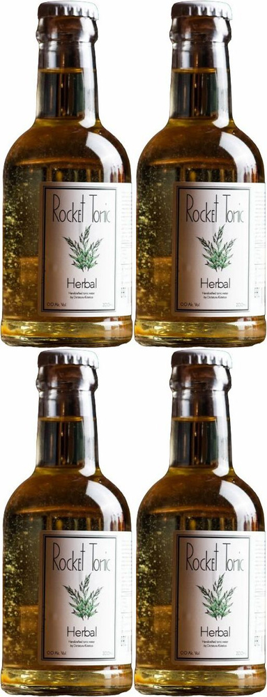 Газированный напиток Rocket Tonic Herbal 0,2 л, комплект: 4 упаковки по 0.2 л  #1