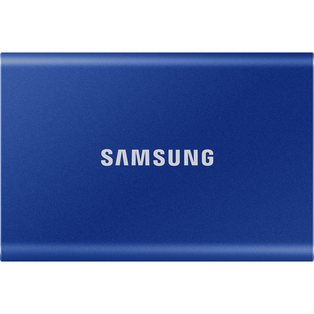 1 ТБ внешний SSD диск Samsung T7 USB 3.2 Gen2 (MU-PC1T0H/WW), сиренево-синий  #1