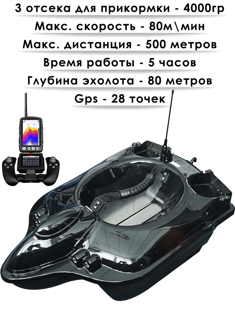 Кораблик прикормочный Boatman FIGHTER PRO 2 с эхолотом и GPS - купить с ...