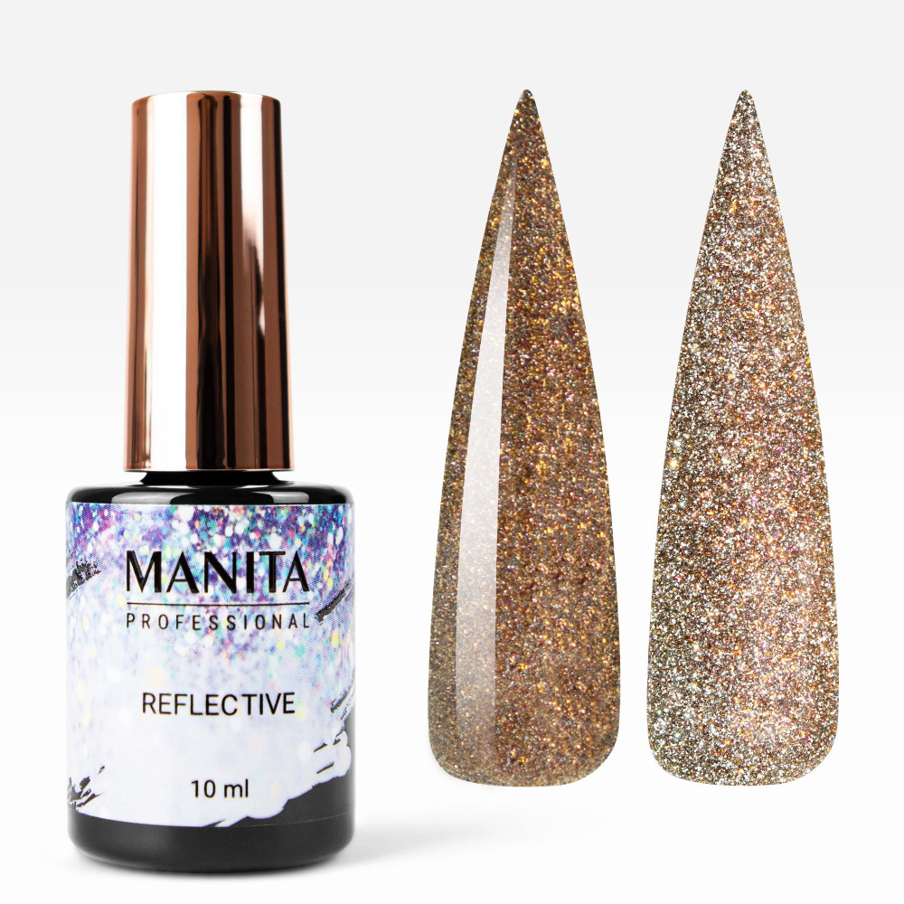 MANITA PROFESSIONAL Гель лак "MULTICHROME REFLECTIVE" светоотражающий с хлопьями юки №03, 10 мл  #1