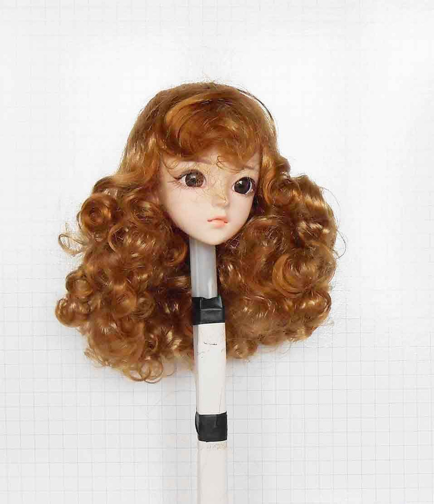 Парик для куклы, игрушки. На окружность головы 23-25см ЛЮКС -  BL006/DOLLTOYS - купить с доставкой по выгодным ценам в интернет-магазине  OZON (987931808)