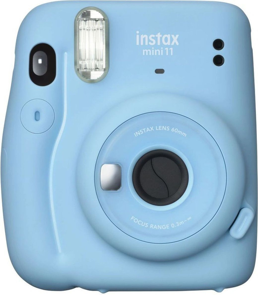 Фотоаппарат моментальной печати Fujifilm Instax Mini 11 Sky Blue - купить с  доставкой по выгодным ценам в интернет-магазине OZON (942820218)