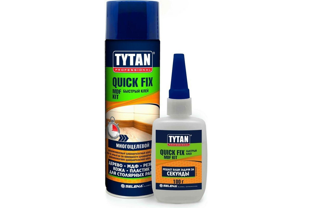 Клей контактный  Tytan Professional двухкомпонентный 400 мл., шт #1