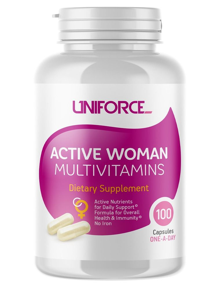 Витамины для женщин Uniforce Active Woman Multivitamins 100 капсул ...