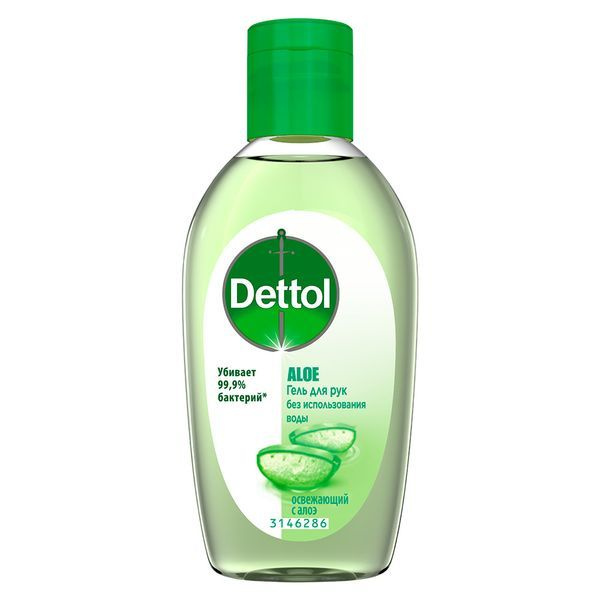 Dettol Гель для рук, освежающий, с алоэ, 50 мл, 50 г #1