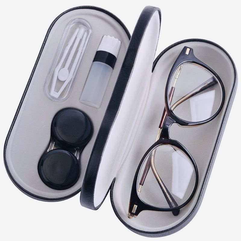 контейнер для линз контактных/футляр для очков Комплект "два в одном ...