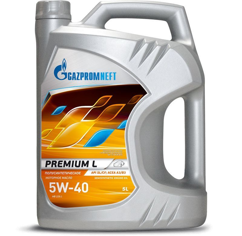 Gazpromneft PREMIUM L 5W-40 Масло моторное, Полусинтетическое, 5 л #1